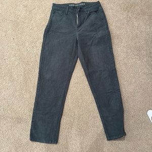 green corduroy jeans